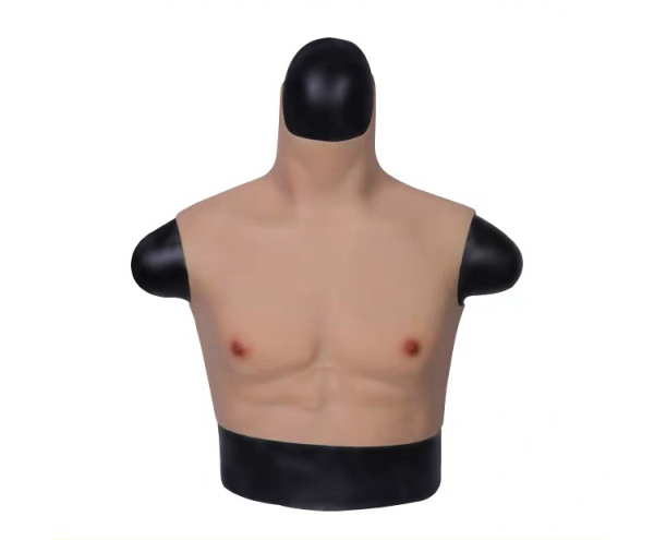 短いタイプ　筋肉仮装　シリコン製　偽腹筋　筋肉スーツ　半身タイプ　コスプレ道具　販売　人気上昇中-2