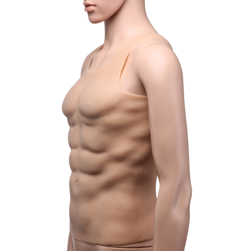 強い男性らしい　筋肉仮装　シリコン製　胸を厚くなるデザイン　偽腹筋　筋肉スーツ　半身タイプ　羨ましい胸筋肉　コスプレ道具　販売　人気上昇中-8