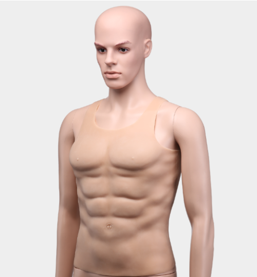 強い男性らしい　筋肉仮装　シリコン製　胸を厚くなるデザイン　偽腹筋　筋肉スーツ　半身タイプ　羨ましい胸筋肉　コスプレ道具　販売　人気上昇中-9
