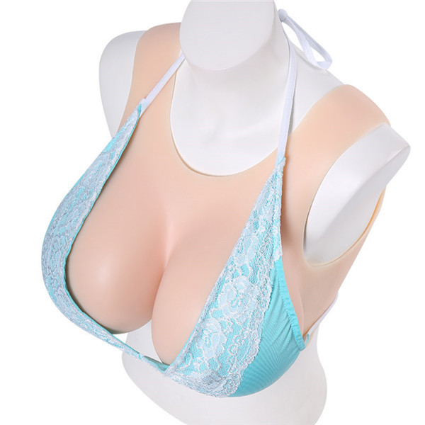 B/D/G/Hカップ　医療用シリコン素材充填　クルーネック / ラウンドネック / 丸首 / 丸い襟タイプ　短いタイプ　シリコンバスト　超リアル　美乳　バストアップに必要な一品　ニューハーフシリーズ　人工おっぱい　男の娘へおススメ-4