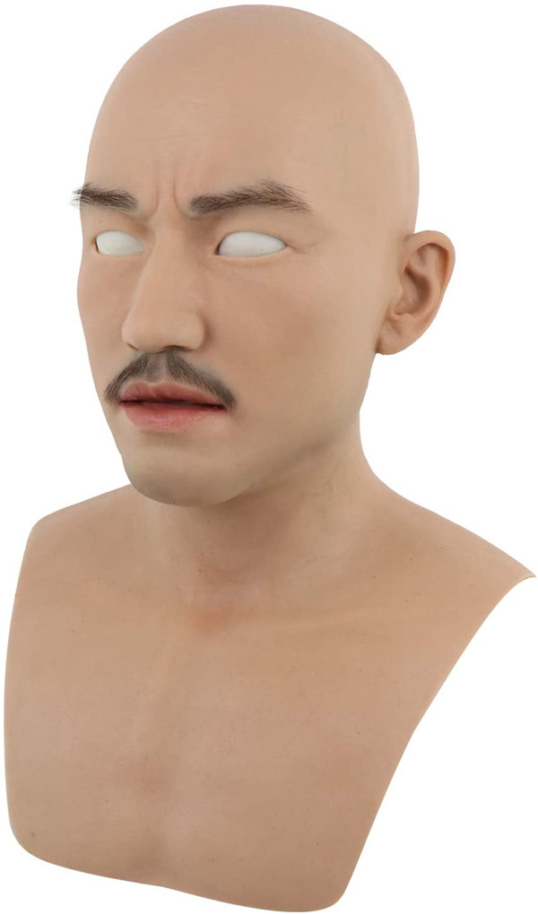 男性マスクシリーズ-1　シリコン製　様々なひげのスタイル　おしゃれ　コスプレ　仮装　変装仮面5