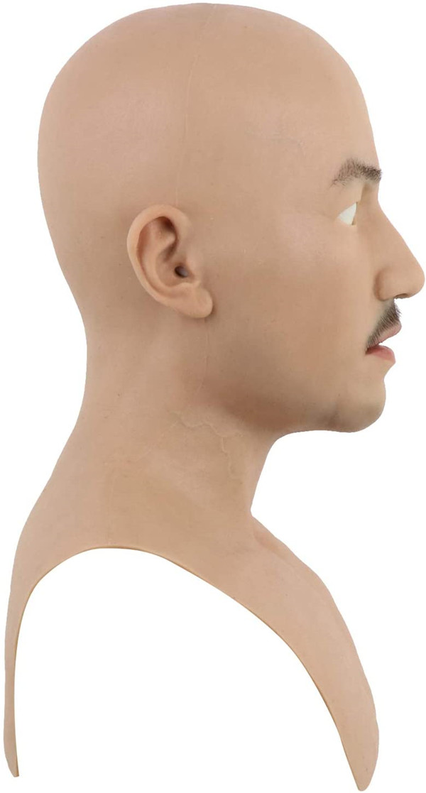 男性マスクシリーズ-1　シリコン製　様々なひげのスタイル　おしゃれ　コスプレ　仮装　変装仮面6