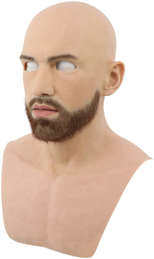 男性マスクシリーズ-2　シリコン製　様々なひげのスタイル　おしゃれ　コスプレ　仮装　変装仮面5
