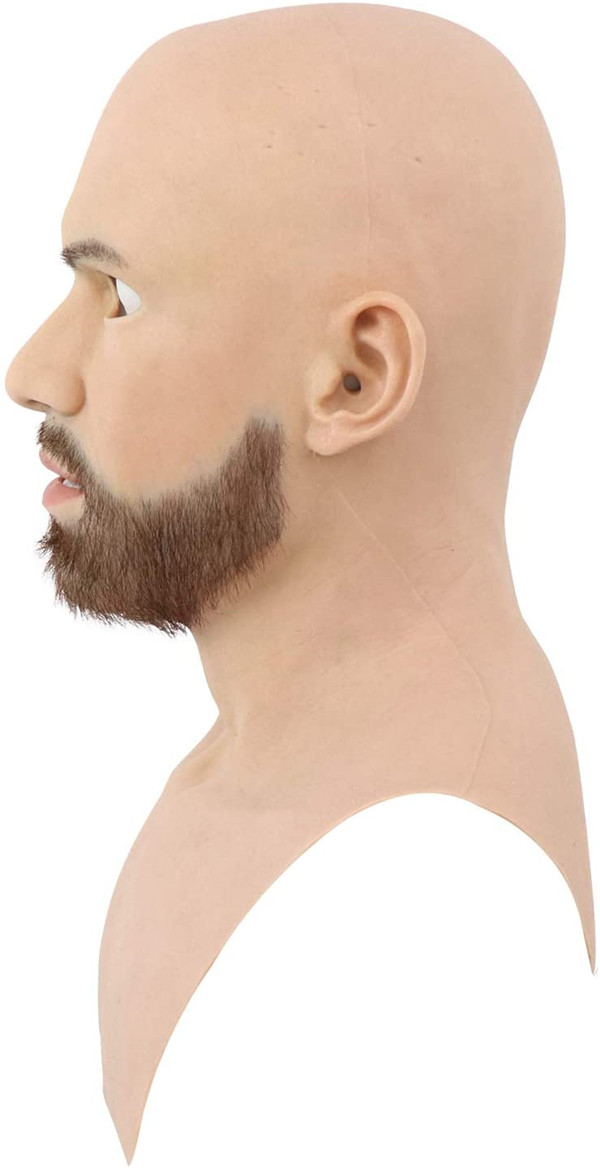 男性マスクシリーズ-2　シリコン製　様々なひげのスタイル　おしゃれ　コスプレ　仮装　変装仮面6