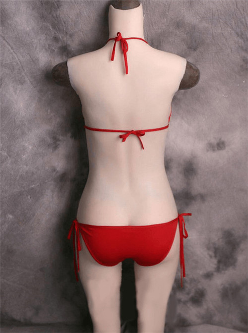 Gcup付き女体化スーツ　シリコンバスト　巨乳愛好者　連体五分丈　ハイネックデザイン　女装かわいい ピンク唇　ペニス隠し　挿入可能　女装体験 crossdresser　TS-7