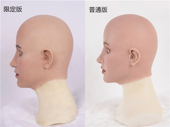 Hathawayチャンの限定版M12　特別なメイク付き　DIY可能　欧米風フィメールマスク　超リアルな皮膚　　細かい毛細血管まで見える　女装用品の贅沢品　高級シリコン製　超柔らかい　着用便利　男の娘　クロスドレス　お勧め-6