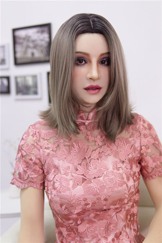 美人の御姉様　HAENAちゃんM06　特別なメイク付き　首あり/Dカップオッパイ付き　シリコン充填　高級シリコン製　超リアル　贅沢な変装用品-2