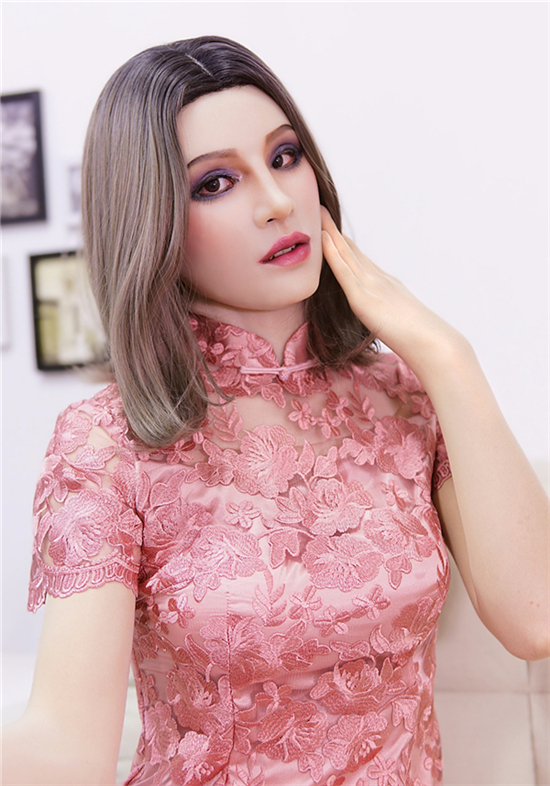 美人の御姉様　HAENAちゃんM06　特別なメイク付き　首あり/Dカップオッパイ付き　シリコン充填　高級シリコン製　超リアル　贅沢な変装用品-4