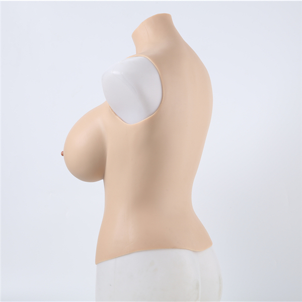 D/E/H/Iカップ　高級シリコン製　ハイネック　人工乳房　超リアル　仮胸　臍付き　シリコン充填　最高の柔らかさ　男の娘　人工おっぱい　変装cd着用　CDCOSER販売-12