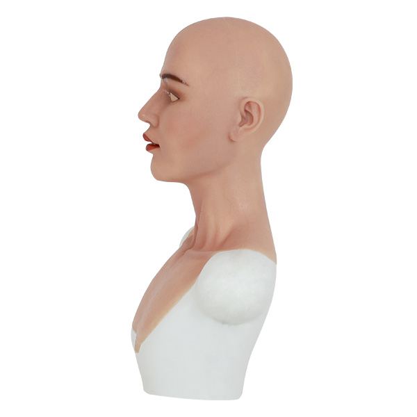 新品登場　RONAフィメールマスク　フェイススキン　美人の顔　完璧な美眉　メイク付き　高級シリコン製　変装CD用　超リアル　コスプレ　仮面　お勧め-12