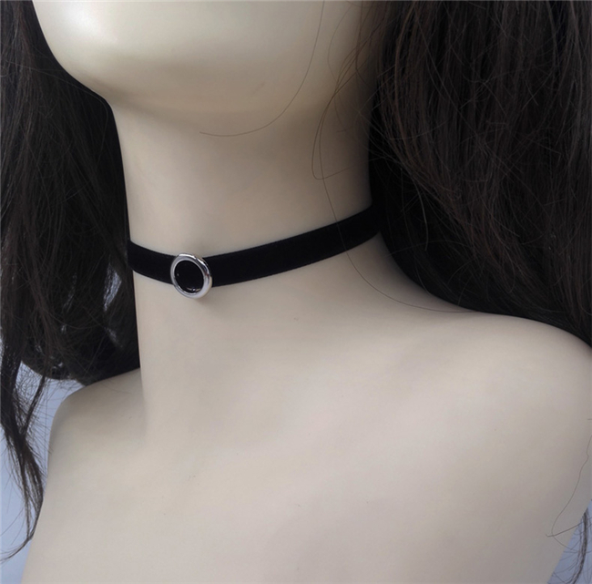 黒色　チョーカー　セクシー　金色/シルバー合金　ロリ系　おしゃれ　鎖骨choker　サイズ調節可能　シリコンバストの首部分を隠す　首輪　男の娘　CD変装用小物　レディース　アクセサリー-2