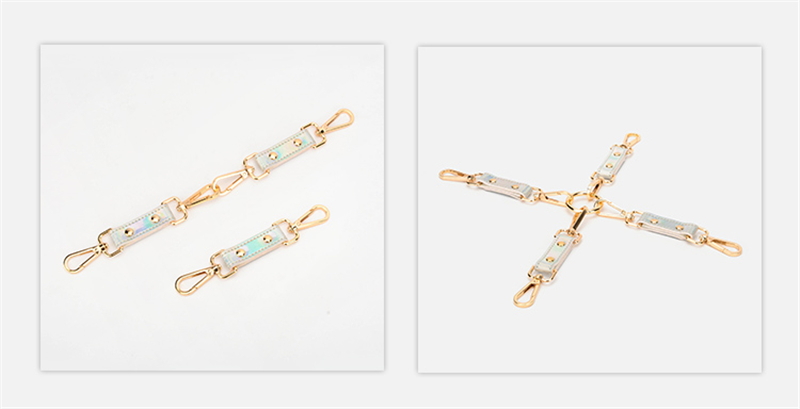 <RORA>SMセット　7/10点セット　拘束具　束縛具　アイマスク+足枷+手枷+首輪など　SMプレイ　コスプレ　男女兼用　調節可能-11