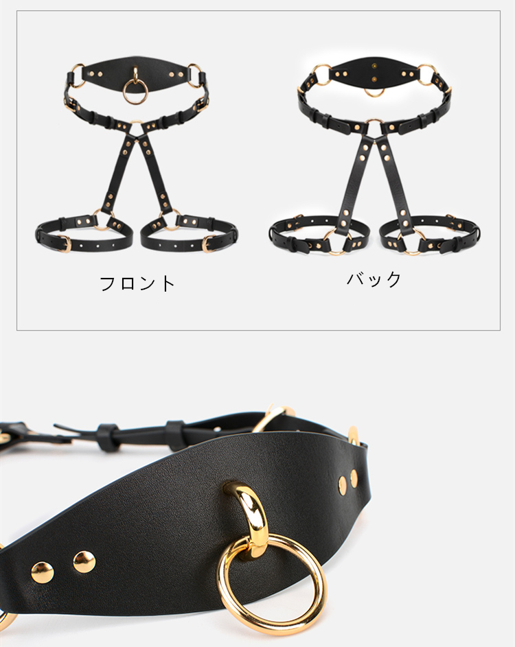 < LINA >SMセット　拘束具　アイマスク+足枷+手枷+首輪など　SMグッズ　セクシーおもちゃ　男女兼用　調節可能-16