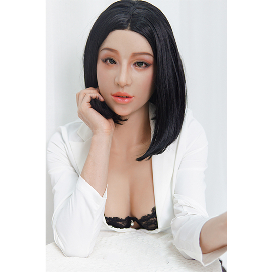 美人の御姉様　HAENA　女神メイク付き　シリコン製　目無し　D Cupオッパイ付きフィメールマスク　谷間　シリコン充填　胸　柔らかい-2