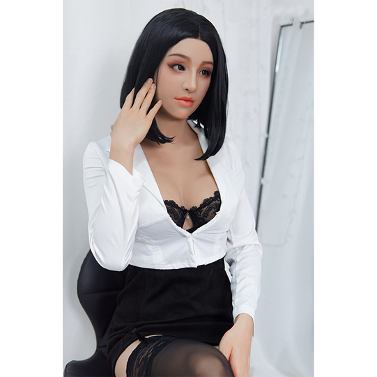 美人の御姉様　HAENA　女神メイク付き　シリコン製　目無し　D Cupオッパイ付きフィメールマスク　谷間　シリコン充填　胸　柔らかい-3