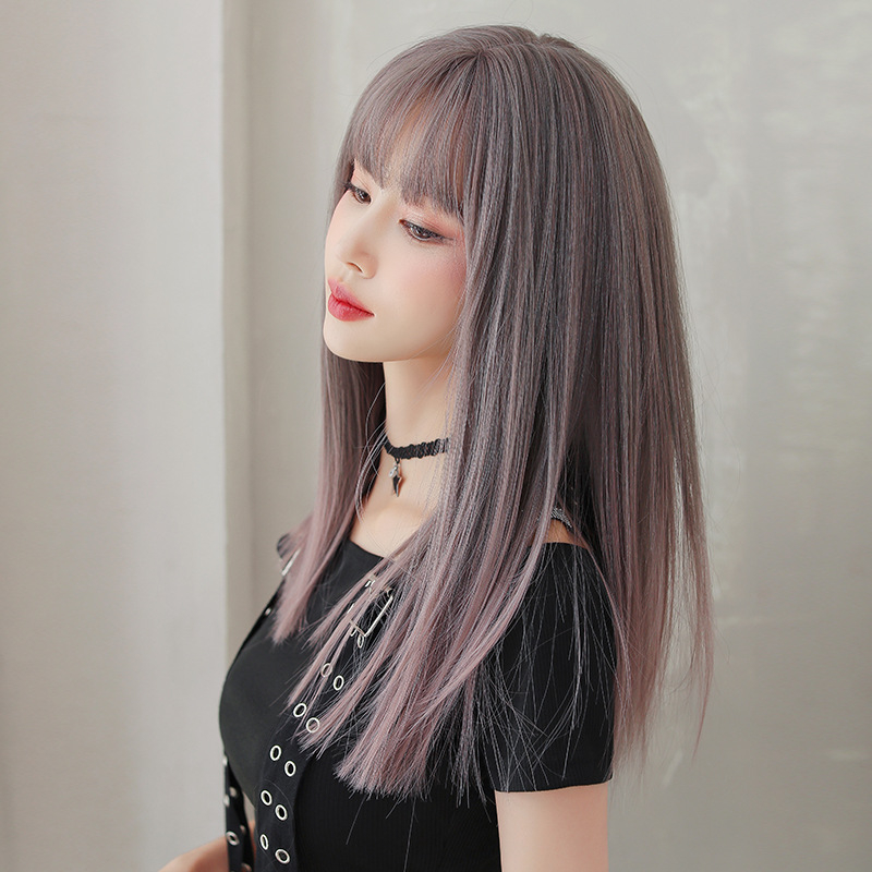 可愛い姫様ウィッグ ミディアム 浅いピンク色 大人気カツラ 長さ52cm 自然な手触り 人工頭皮 通気性が抜群 ネット付き 女装用 レディースカツラ-3 可愛い姫様ウィッグ ミディアム 浅いピンク色 大人気カツラ 長さ52cm 自然な手触り 人工頭皮 通気性が抜群 ネット付き 女装用 レディースカツラ-3