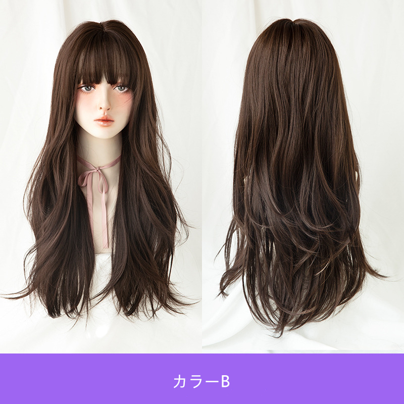 可愛い姫様ウィッグ ロングカール 3色あり 大人気カツラ 長さ68cm 自然な手触り 人工頭皮 通気性が抜群 ネット付き 女装用 レディースカツラ-6 可愛い姫様ウィッグ ロングカール 3色あり 大人気カツラ 長さ68cm 自然な手触り 人工頭皮 通気性が抜群 ネット付き 女装用 レディースカツラ-6