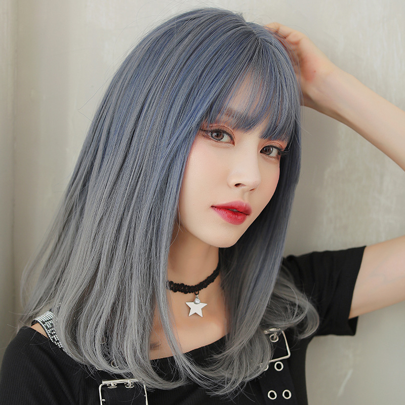大人可愛いウィッグ ミディアム グラデーション ウィッグ 長さ43cm 人工頭皮 耐熱 ネット付き 軽い 質感自然 日常カツラ 男の娘 女装体験用カツラ-1 大人可愛いウィッグ ミディアム グラデーション ウィッグ 長さ43cm 人工頭皮 耐熱 ネット付き 軽い 質感自然 日常カツラ 男の娘 女装体験用カツラ-1
