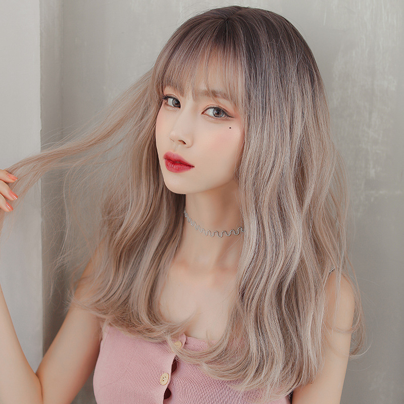 亜麻色 女装カツラ 大人可愛いウィッグ ミディアム 長さ53cm 人工頭皮 耐熱 ネット付き 質感自然 日常カツラ 男の娘 女装体験用カツラ-3 亜麻色 女装カツラ 大人可愛いウィッグ ミディアム 長さ53cm 人工頭皮 耐熱 ネット付き 質感自然 日常カツラ 男の娘 女装体験用カツラ-3