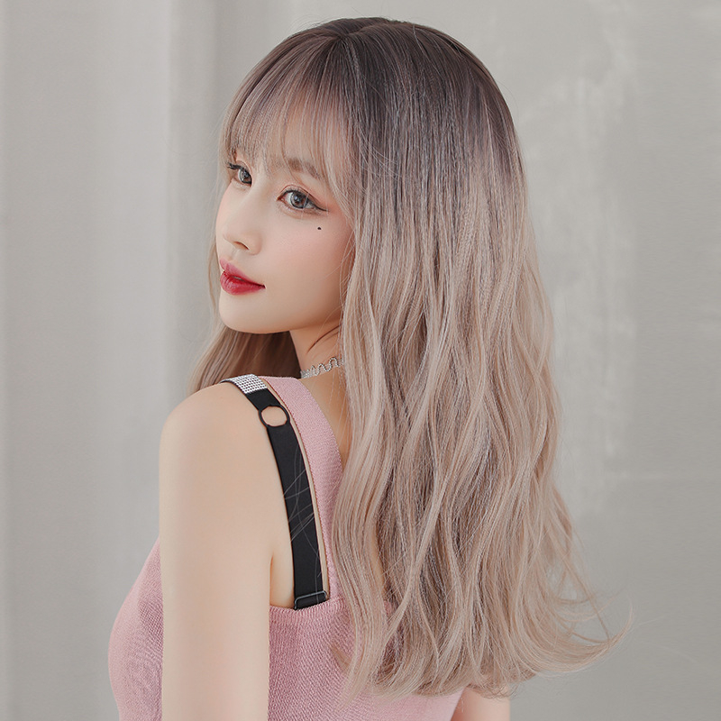 亜麻色 女装カツラ 大人可愛いウィッグ ミディアム 長さ53cm 人工頭皮 耐熱 ネット付き 質感自然 日常カツラ 男の娘 女装体験用カツラ-4 亜麻色 女装カツラ 大人可愛いウィッグ ミディアム 長さ53cm 人工頭皮 耐熱 ネット付き 質感自然 日常カツラ 男の娘 女装体験用カツラ-4