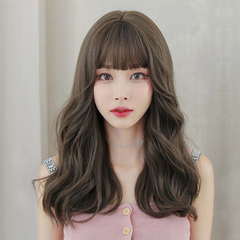 女性用 ミディアム 巻き髪 自然な質感 長さ52cm 人工頭皮 耐熱 ネット付き 通気性が抜群 違和感がないウィッグ 男の娘 女装体験用カツラ-1 女性用 ミディアム 巻き髪 自然な質感 長さ52cm 人工頭皮 耐熱 ネット付き 通気性が抜群 違和感がないウィッグ 男の娘 女装体験用カツラ-1