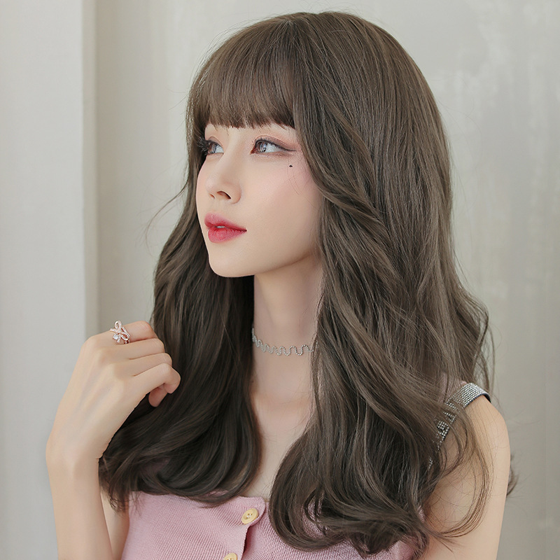 女性用 ミディアム 巻き髪 自然な質感 長さ52cm 人工頭皮 耐熱 ネット付き 通気性が抜群 違和感がないウィッグ 男の娘 女装体験用カツラ-3 女性用 ミディアム 巻き髪 自然な質感 長さ52cm 人工頭皮 耐熱 ネット付き 通気性が抜群 違和感がないウィッグ 男の娘 女装体験用カツラ-3