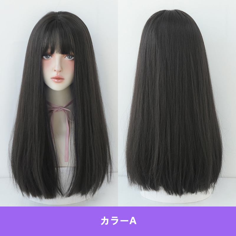 大人可愛いカツラ 亜麻色 ストレートウィッグ 長さ58cm 人工頭皮 耐熱 ネット付き 自然な質感 通気性が抜群 色が選択可能 男の娘 女装体験用カツラ 男女兼用 お勧め-5 大人可愛いカツラ 亜麻色 ストレートウィッグ 長さ58cm 人工頭皮 耐熱 ネット付き 自然な質感 通気性が抜群 色が選択可能 男の娘 女装体験用カツラ 男女兼用 お勧め-5