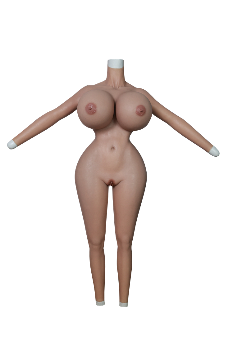 「新品登場-豊乳肥臀」Xカップ爆乳＆欧米人の3Dお尻フェチ向けの女装ボディースキン　S字曲線　高弾性綿/シリコン充填の乳房　お尻にアナルホール付き　ペニス隠し　挿入不可/可能　超色っぽい漫画ボディを作るフィメールボディスーツ　お尻の部分は多くのお肉が付いている最新全身スーツ　男の娘、CDCOSER、TSの方に強くお勧め　全国送料無料!!-21