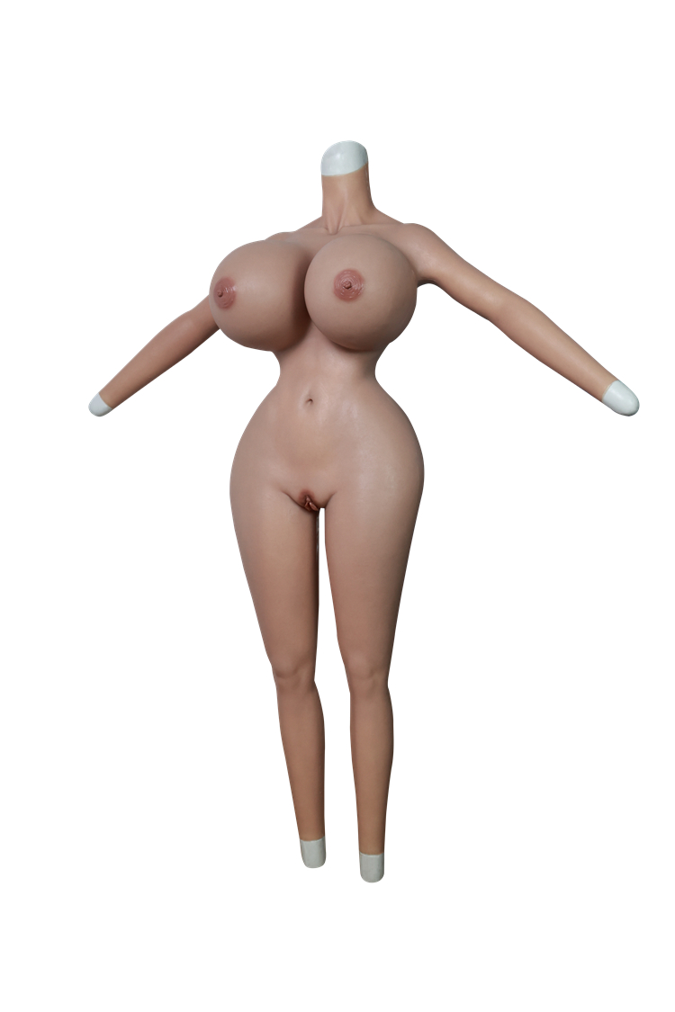 「新品登場-豊乳肥臀」Xカップ爆乳＆欧米人の3Dお尻フェチ向けの女装ボディースキン　S字曲線　高弾性綿/シリコン充填の乳房　お尻にアナルホール付き　ペニス隠し　挿入不可/可能　超色っぽい漫画ボディを作るフィメールボディスーツ　お尻の部分は多くのお肉が付いている最新全身スーツ　男の娘、CDCOSER、TSの方に強くお勧め　全国送料無料!!-22