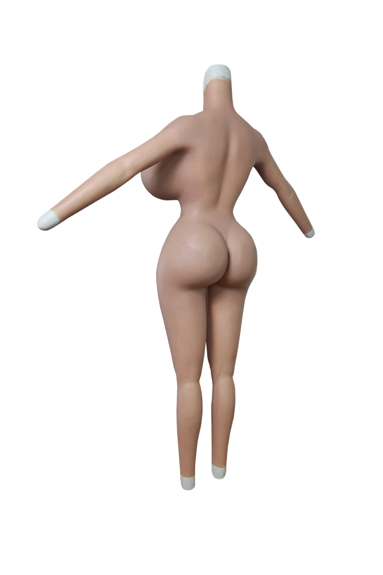 「新品登場-豊乳肥臀」Xカップ爆乳＆欧米人の3Dお尻フェチ向けの女装ボディースキン　S字曲線　高弾性綿/シリコン充填の乳房　お尻にアナルホール付き　ペニス隠し　挿入不可/可能　超色っぽい漫画ボディを作るフィメールボディスーツ　お尻の部分は多くのお肉が付いている最新全身スーツ　男の娘、CDCOSER、TSの方に強くお勧め　全国送料無料!!-24