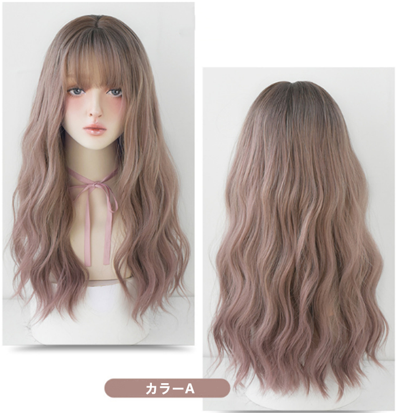 4色あり ロングカール フルウィッグ Office Lady 長さ58cm ぱっつん前髪 人工頭皮 耐熱 ネット付き 通気性が抜群 違和感がないウィッグ 男の娘 女装体験用カツラ お勧め-4 4色あり ロングカール フルウィッグ Office Lady 長さ58cm ぱっつん前髪 人工頭皮 耐熱 ネット付き 通気性が抜群 違和感がないウィッグ 男の娘 女装体験用カツラ お勧め-4