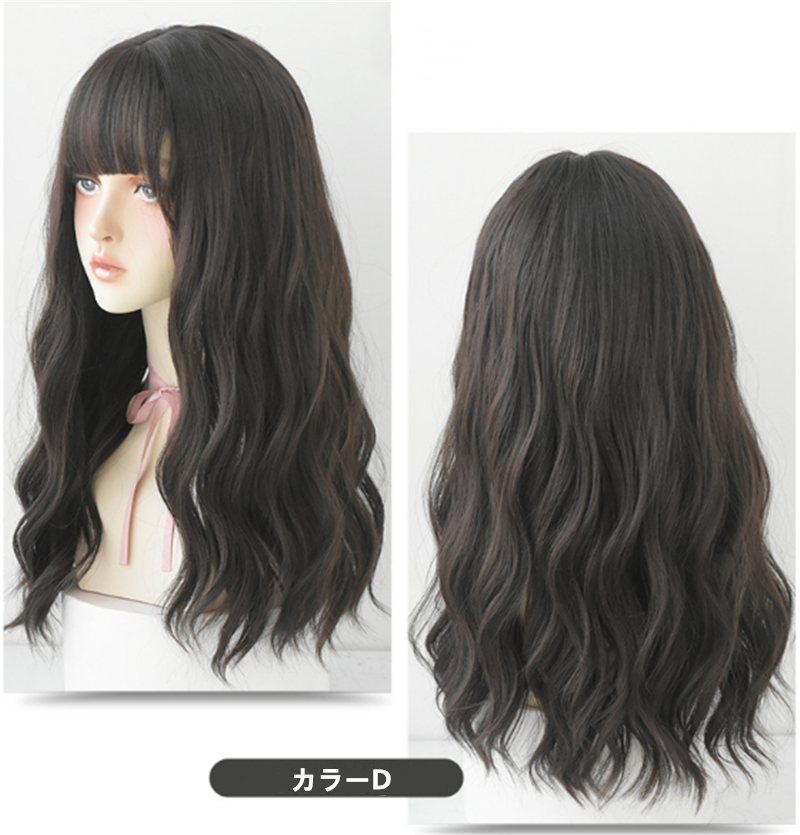 4色あり ロングカール フルウィッグ Office Lady 長さ58cm ぱっつん前髪 人工頭皮 耐熱 ネット付き 通気性が抜群 違和感がないウィッグ 男の娘 女装体験用カツラ お勧め-7 4色あり ロングカール フルウィッグ Office Lady 長さ58cm ぱっつん前髪 人工頭皮 耐熱 ネット付き 通気性が抜群 違和感がないウィッグ 男の娘 女装体験用カツラ お勧め-7