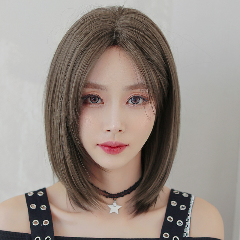 3色選択可能 ショートヘア 真ん中分け お洒落 フルウィッグ Office Lady 長さ39cm 人工頭皮 耐熱 ネット付き 通気性が抜群 違和感がないウィッグ 男の娘 女装体験用カツラ お勧め-1 3色選択可能 ショートヘア 真ん中分け お洒落 フルウィッグ Office Lady 長さ39cm 人工頭皮 耐熱 ネット付き 通気性が抜群 違和感がないウィッグ 男の娘 女装体験用カツラ お勧め-1