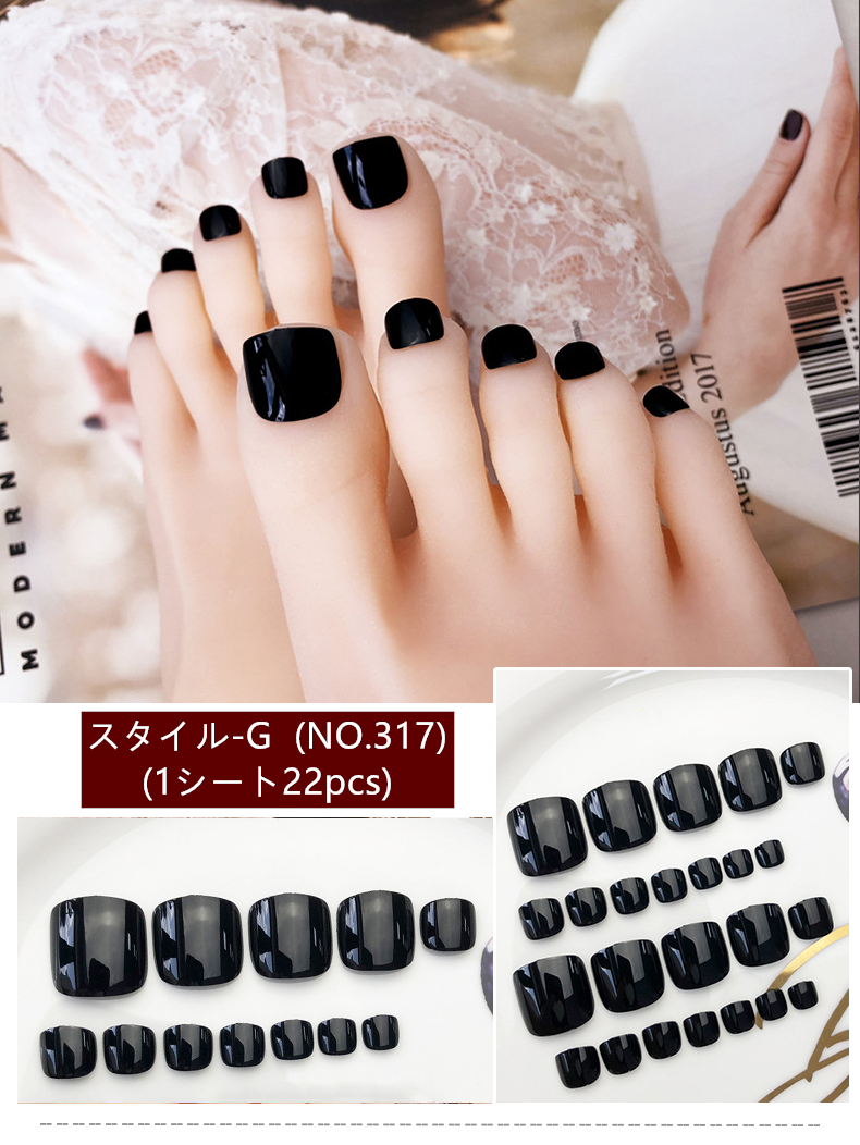 ネイルシール　足用　お洒落　大人しい　淑女　足指爪用　 toe nail　貼るだけ　簡単　ジェルネイル　セルフネイル-8