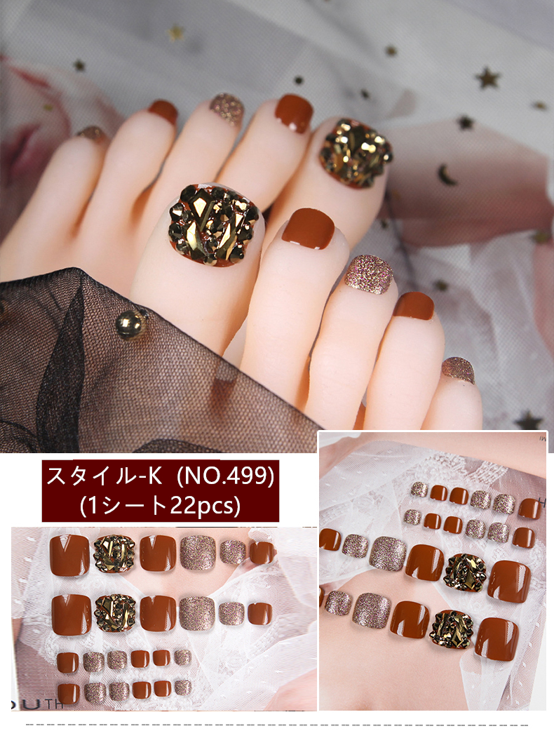 ネイルシール　足用　お洒落　大人しい　淑女　足指爪用　 toe nail　貼るだけ　簡単　ジェルネイル　セルフネイル-12