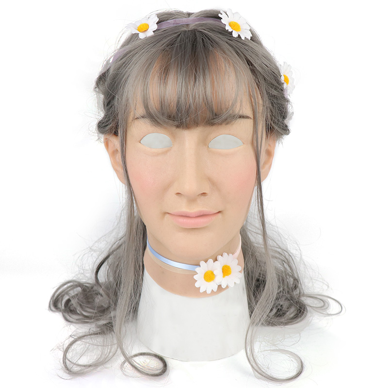 可愛い美人マスクRia　医療用シリコン製　メイク付き　手触り良い　変装道具　女装必須　男の娘　フィメールマスク-8
