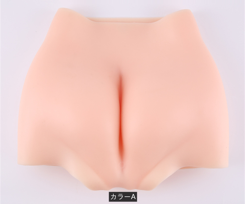 高品質　医療用シリコン製　女性器　偽膣＆導尿管付き　ヒップアップ+2cm　美尻用　大人気商品　シリコンパンツ　変装下着　綺麗なヒップライン-2
