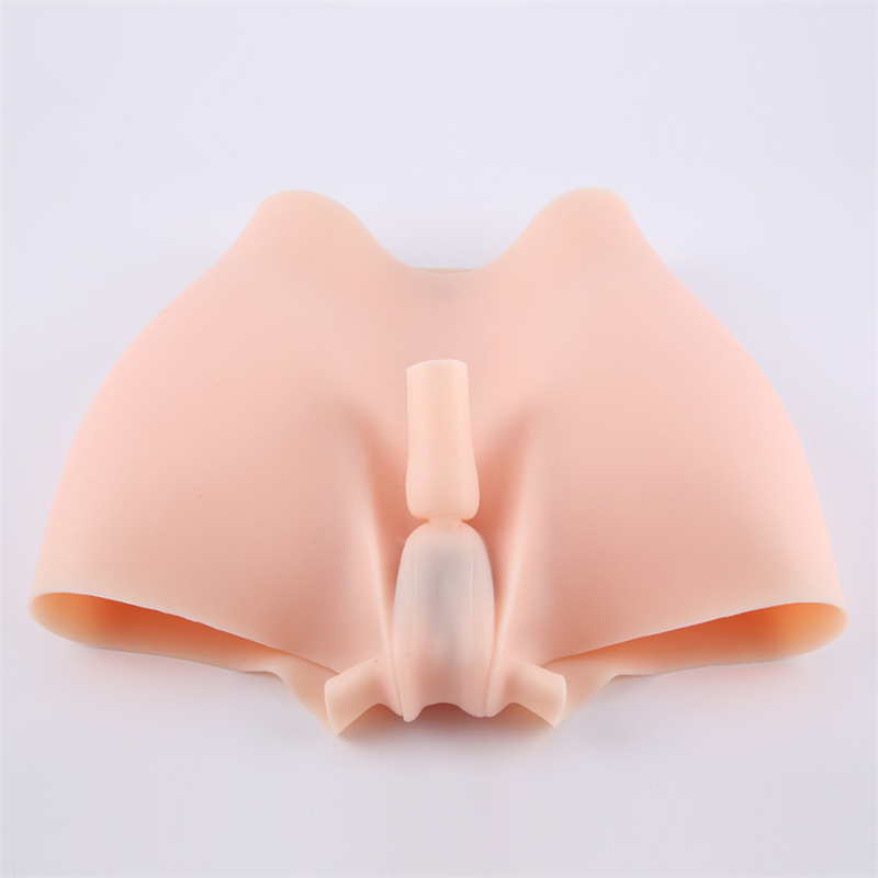 高品質　医療用シリコン製　女性器　偽膣＆導尿管付き　ヒップアップ+2cm　美尻用　大人気商品　シリコンパンツ　変装下着　綺麗なヒップライン-13