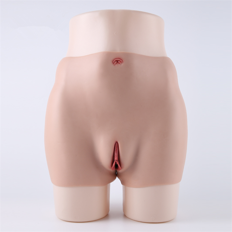 高品質　医療用シリコン製　女性器　偽膣＆導尿管付き　ヒップアップ+2cm　美尻用　大人気商品　シリコンパンツ　変装下着　綺麗なヒップライン-15