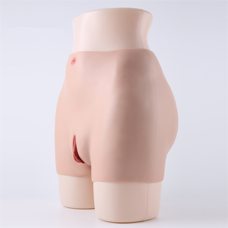 高品質　医療用シリコン製　女性器　偽膣＆導尿管付き　ヒップアップ+2cm　美尻用　大人気商品　シリコンパンツ　変装下着　綺麗なヒップライン-16