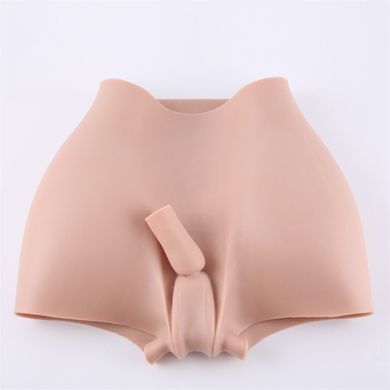 高品質　医療用シリコン製　女性器　偽膣＆導尿管付き　ヒップアップ+2cm　美尻用　大人気商品　シリコンパンツ　変装下着　綺麗なヒップライン-22