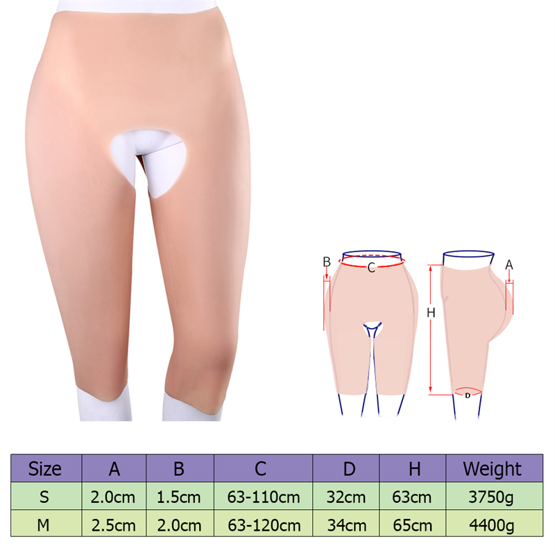 豊尻豊股　五分丈　シリコンショートパンツ　男女兼用　ヒップアップ効果が抜群　女装したい方＆男の娘へ一番お勧め　性転換　変装必要品1