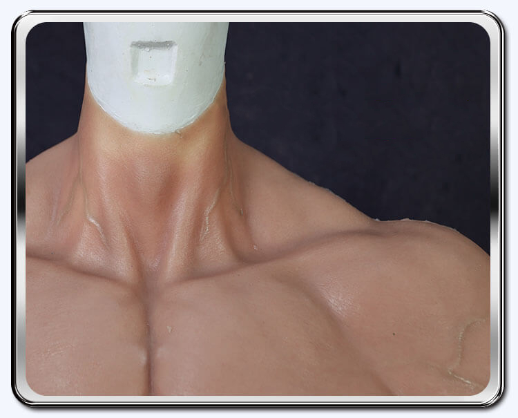「最強の男」に変身！！マッスルスーツ＆筋肉ロングパンツ　アップグレード版　柔らかいシリコン制　袖付き偽腹筋　偽筋肉　マッチョに変身　筋肉マン　仮装　ハロウィン・コスプレ道具-8