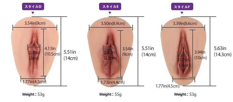 シリコン女性器(Aシリーズ)　少女から熟女まで九つのタイプ選択可能　超リアル　CD変装用品　面白い道具-6