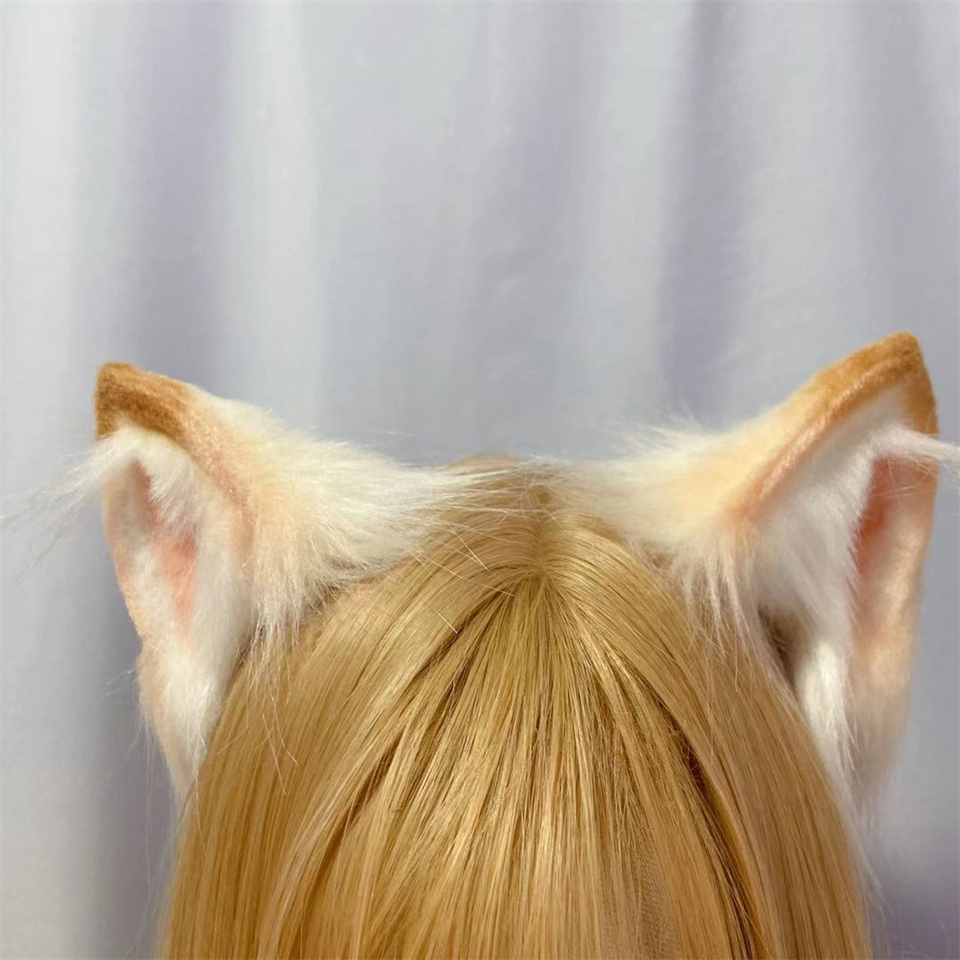 猫ネコ　動物コスプレ　耳6cm/尻尾80cm　仮装　萌え　ふわふわ　アニマル変装　高品質　手作りイベント/ハロウイン/コスプレ小物-3