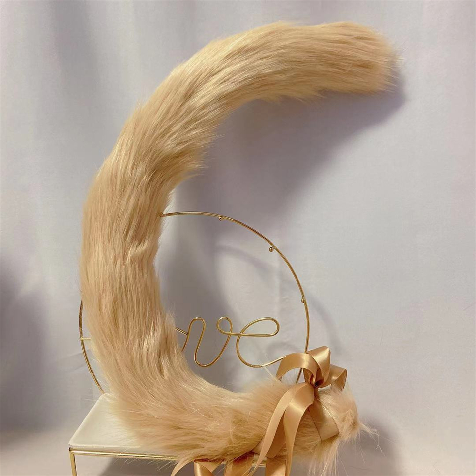 猫娘　動物コスプレ　耳8cm/尻尾80cm　仮装　萌え　ふわふわ　アニマル変装　高品質　手作りイベント/ハロウイン/コスプレ小物-5