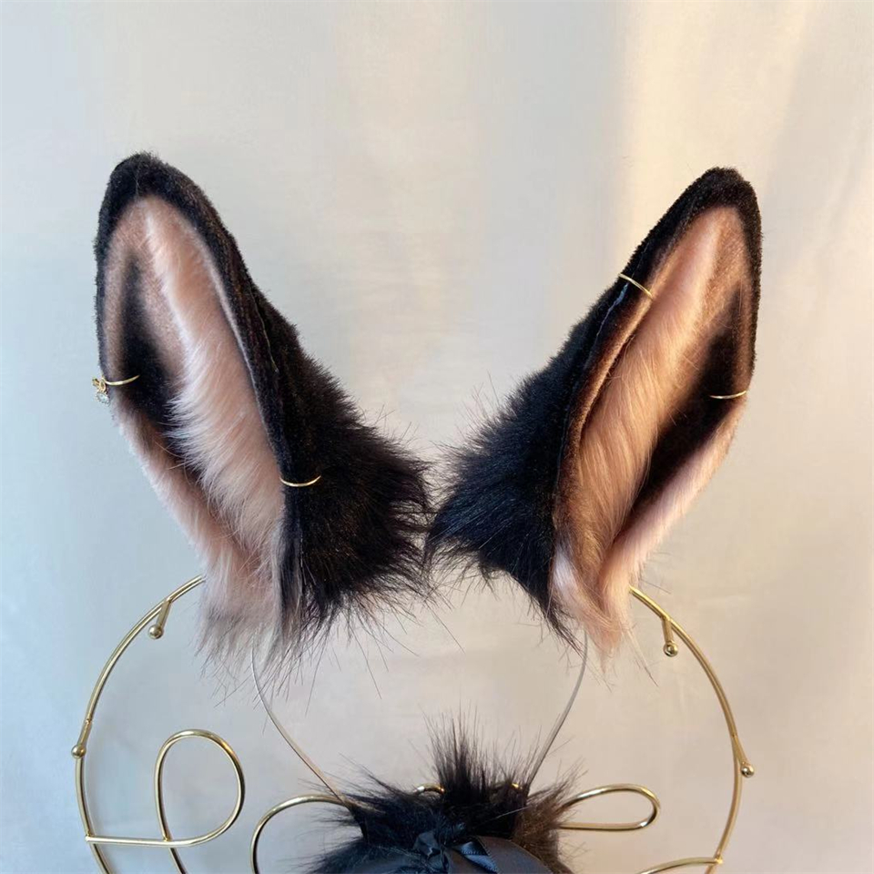 兎ウサギ　動物コスプレ　耳12cm/尻尾15cm　仮装　萌え　ふわふわ　アニマル変装　高品質　手作りイベント/ハロウイン/コスプレ小物-18