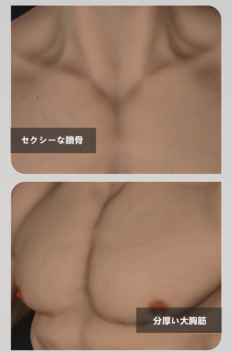 【男装用】第八世代　全身筋肉スーツ　シリコン雄っぱい　マッチョの象徴　偽腹筋　筋肉仮装　コスプレ道具　超便利　分厚い大胸筋　筋肉マン　送料無料-6