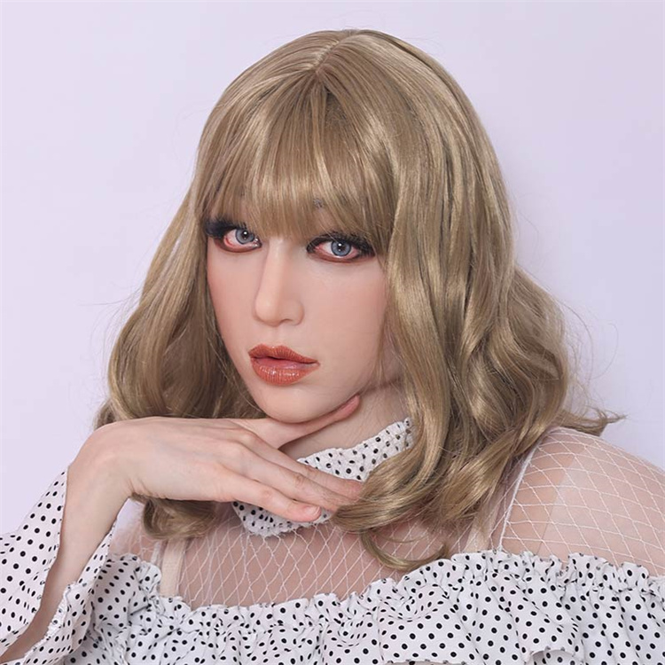 フィメールマスク　Rose　美人顔　全頭スタイル　目玉無し　メイク付き　柔らかいシリコン素材　顔にピッタリ　ニューハーフ　女装フェイススキン　変装用品-9
