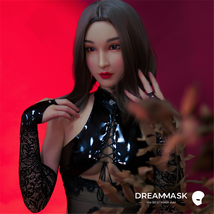 新作登場！！超絶美顏　M20鈴蘭Lillyちゃん　フィメールマスク　ハーフマスク　メイク付き　眉毛の植毛選択可能　高級シリコン素材　半面/全頭マスク　超リアル肌触り　男の娘　マスクフェチ　女装用品　CDCOSER通販　女装子グッズ　全国送料無料-15